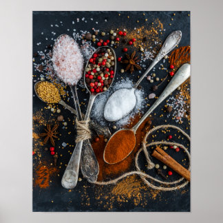Poster Cuisine épicée Mur Art