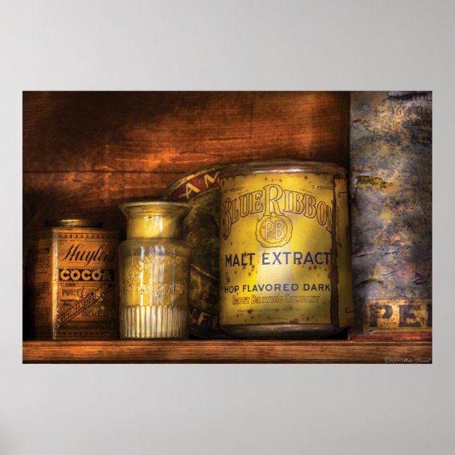 Poster Cuisine - Extrait de Malt au ruban bleu (Devant)