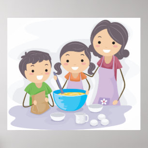 Poster Cuisine familiale