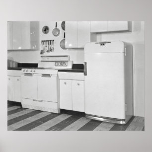 Poster Cuisine milieu du siècle, 1951. Photo vintage