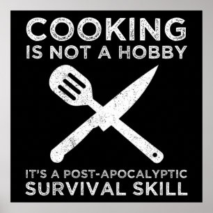 Poster Cuisine N'Est Pas Un Hobby