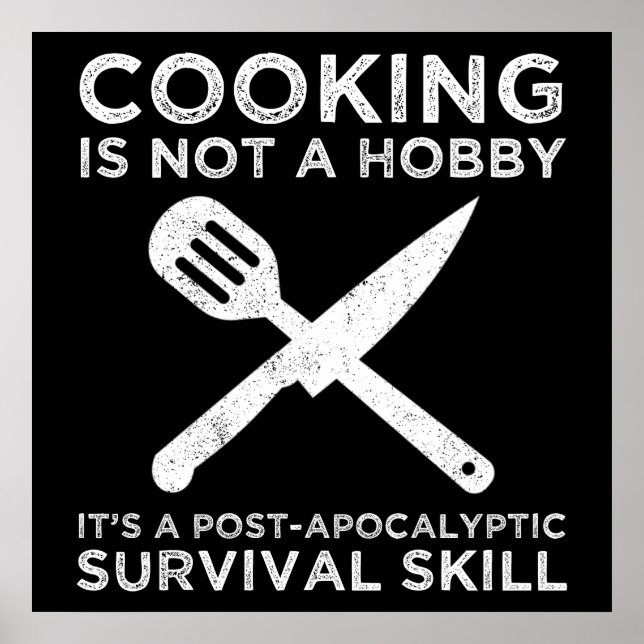 Poster Cuisine N'Est Pas Un Hobby (Devant)