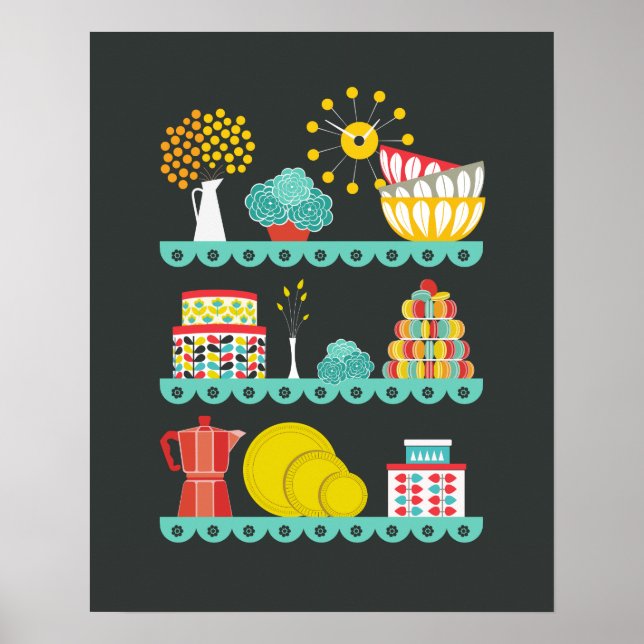 Poster Cuisine vintage Mod (Devant)