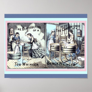 Poster Cuisine vintage ou salle de blanchisserie