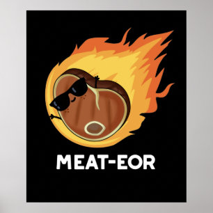 Poster Cuisson de viande ou de viande amusante Cuisson de