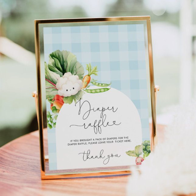 Poster Cultivants locaux marché bleu tombole (Créateur téléchargé)