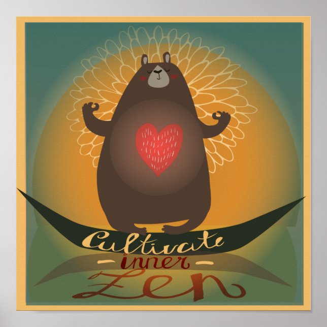 Poster Cultiver le Zen intérieur (Devant)