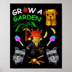 Poster Cultiver Un Jeu De Jardin Bonbons Fruit Fleur Palm