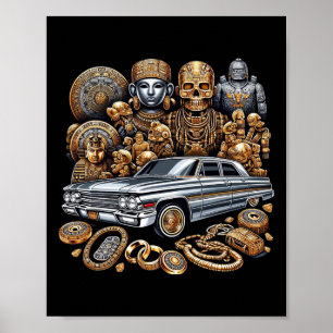 Poster Culture de rue mexicaine Lowrider Latino Cinco De 