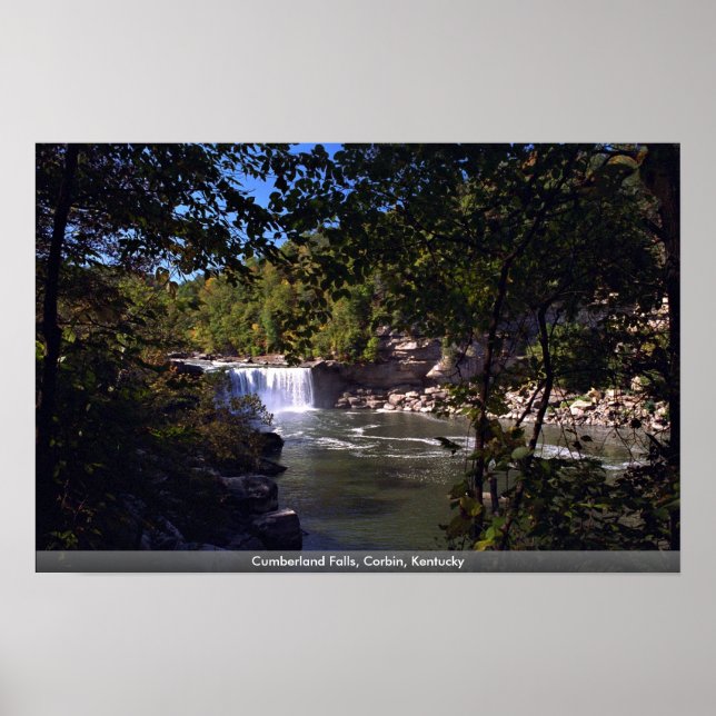Poster Cumberland Falls, Corbin, Kentucky (Devant)
