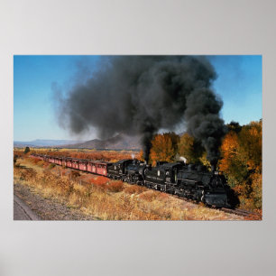 Poster Cumbres et Toltec Railroad, no 487 et no 484,