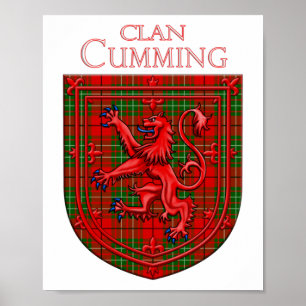 Poster Cumming Tartan Scottish Plaid Lion Rampant