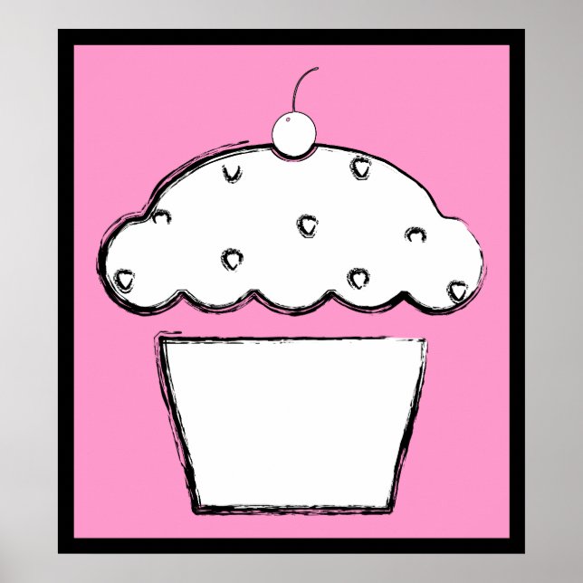 Poster cupcake (Devant)