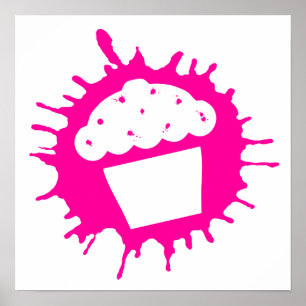 Poster cupcake splatz