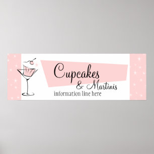 Poster Cupcakes et Martinis !