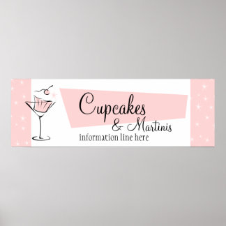 Poster Cupcakes et Martinis !
