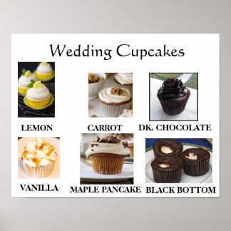 Poster Cupcakes mariages