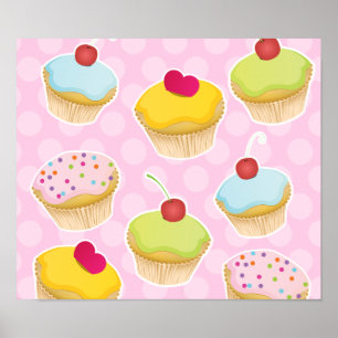 Poster Cupcakes personnalisés