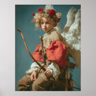 Poster Cupid Ange Vintage 