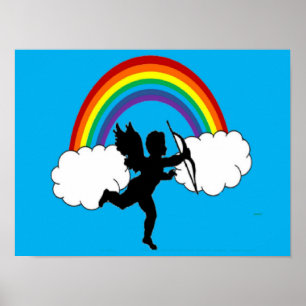 Poster Cupid Dances With Rainbows