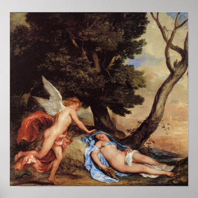 Poster Cupidon et Psyché, 1638-40 (Devant)