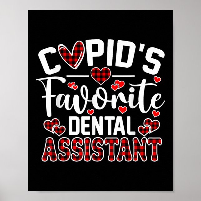 Poster Cupids Favoris Dental Istant Funny Valentines Jour (Devant)