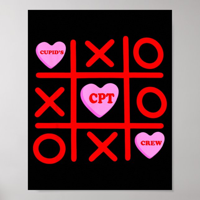 Poster Cupids Favorite Cpt Crew Xoxo Phlebotomist Valenti (Devant)