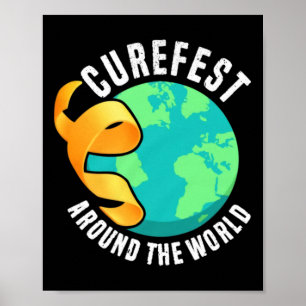 Poster Curefest Around The World Sensibilisation au cance