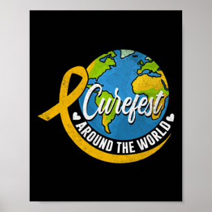 Poster Curefest dans le monde cancer de l'enfant