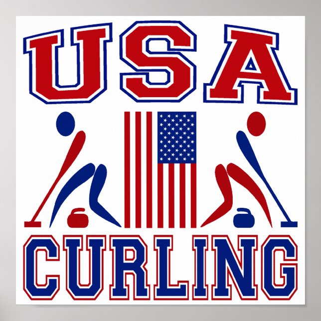 Poster Curling américain (Devant)