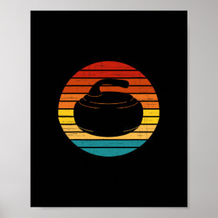 Poster Curling Vintage Retro Stone