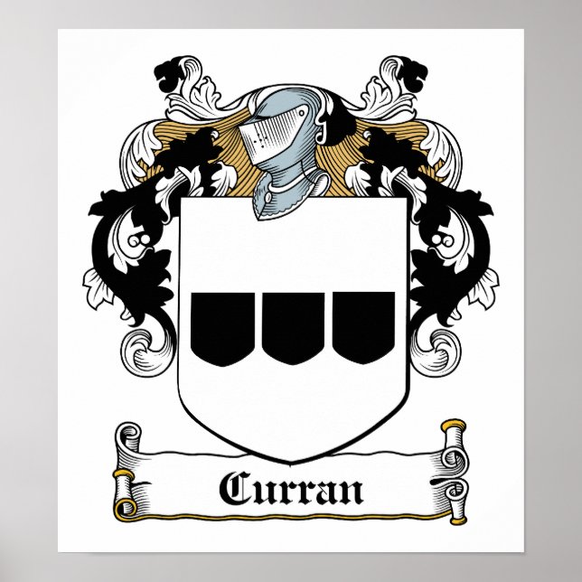Poster Curran Family Crest (Devant)