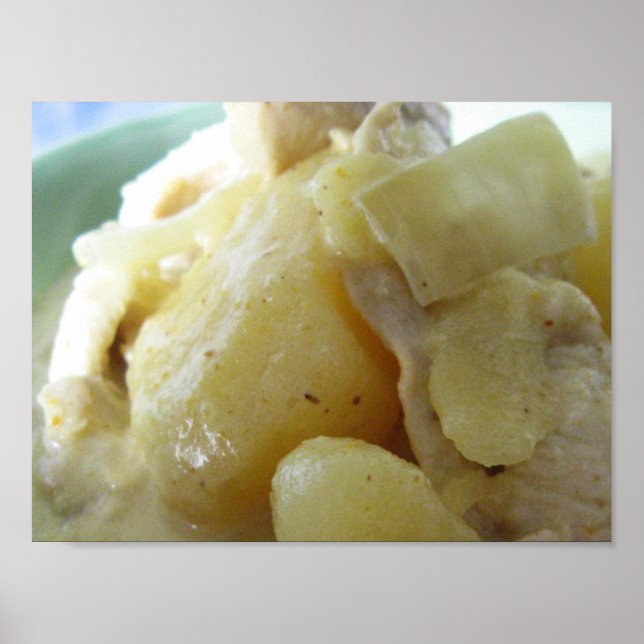 Poster Curry Jaune Thaïlandais [แ ก ง ก ะ ห รี่] .. Alime (Devant)
