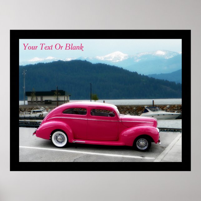 Poster Custom 1940 Famous American Make Sedan (Devant)