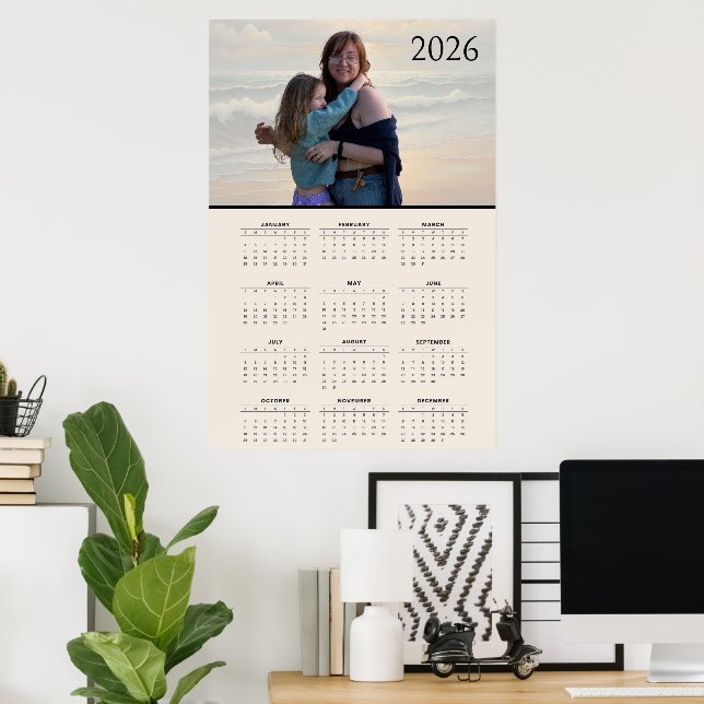 Poster Custom 2026 Calendar  (Bureau à domicile)
