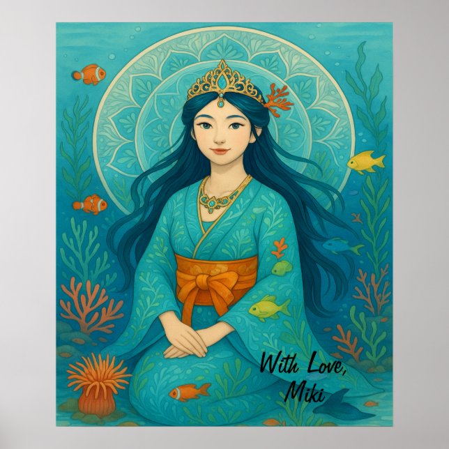 Poster Custom Cute Whismusical Underwater Princess  (Devant)