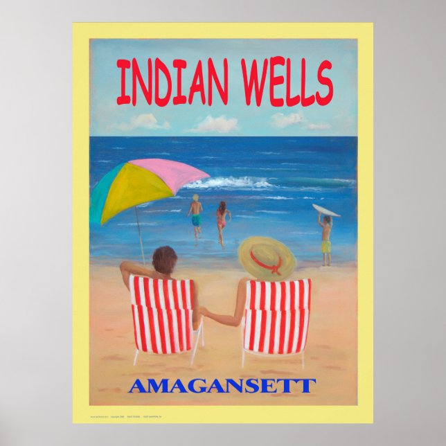 Poster Custom Indian Wells Beach Art Imprimer (Devant)