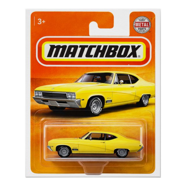 Poster Custom Matchbox Style Classic Car Design (Devant)
