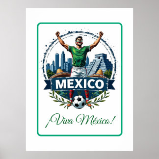 Poster Custom Mexico National Football Team Celebration