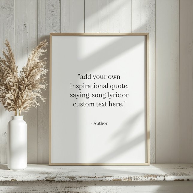 Poster Custom Quote (Créateur téléchargé)