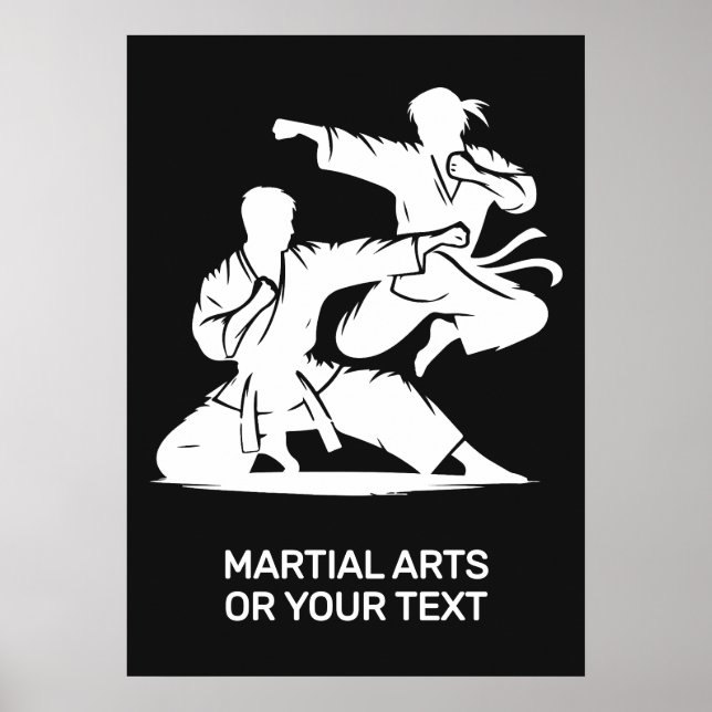 Poster Custom Text & Color Martial Arts (Devant)