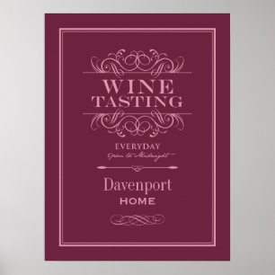 Poster Custom Wine Tasting Art Print - Home Decor