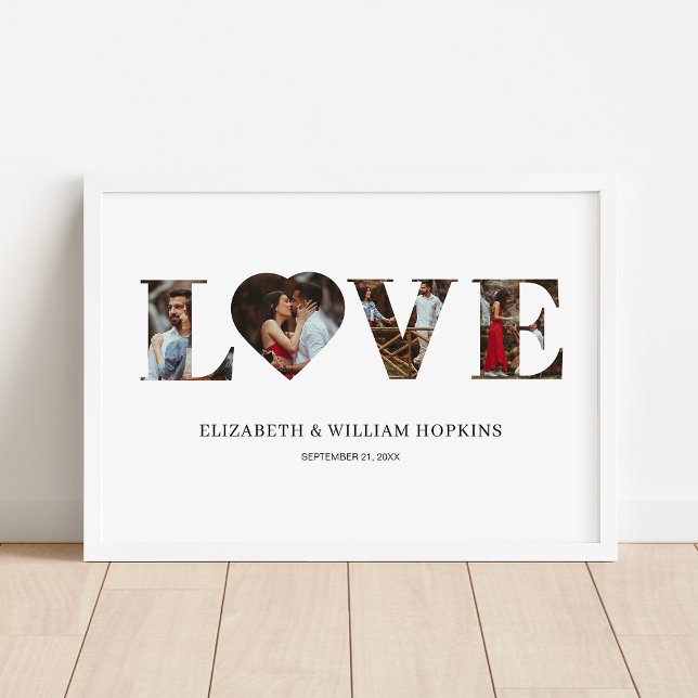 Poster customisé Love Heart 4 Photo (Créateur téléchargé)