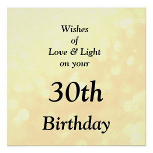 Poster Customisez cet ami d'anniversaire Amour et Lumière