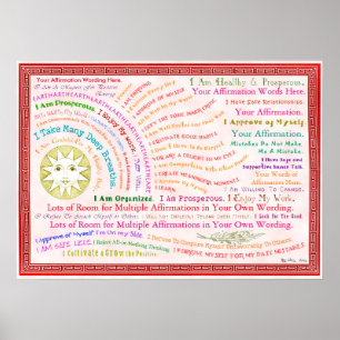 Poster Customisez cette affirmation de lever de soleil