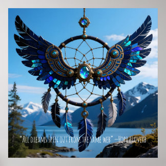 Poster Customizable and Dowloadable Dreamcatcher Wings