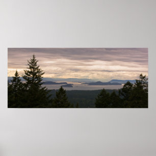 Poster Customizable Poster: San Juan Islands Pano