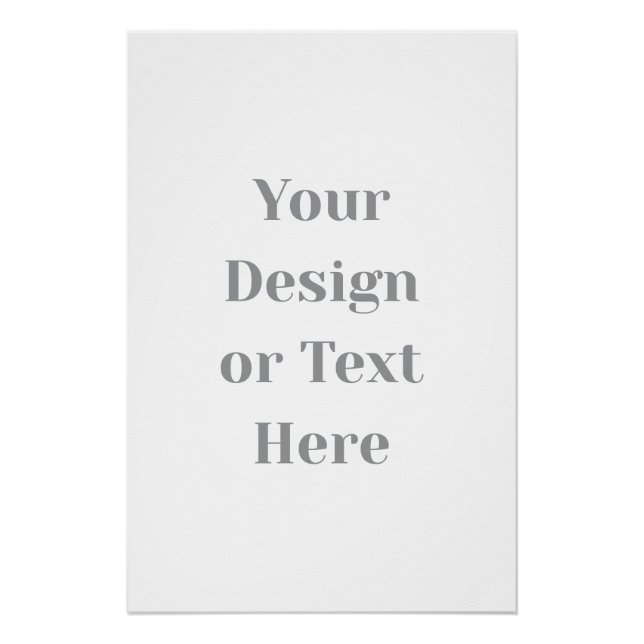 Poster Customizable Your Design or Text Here Personalized (Devant)