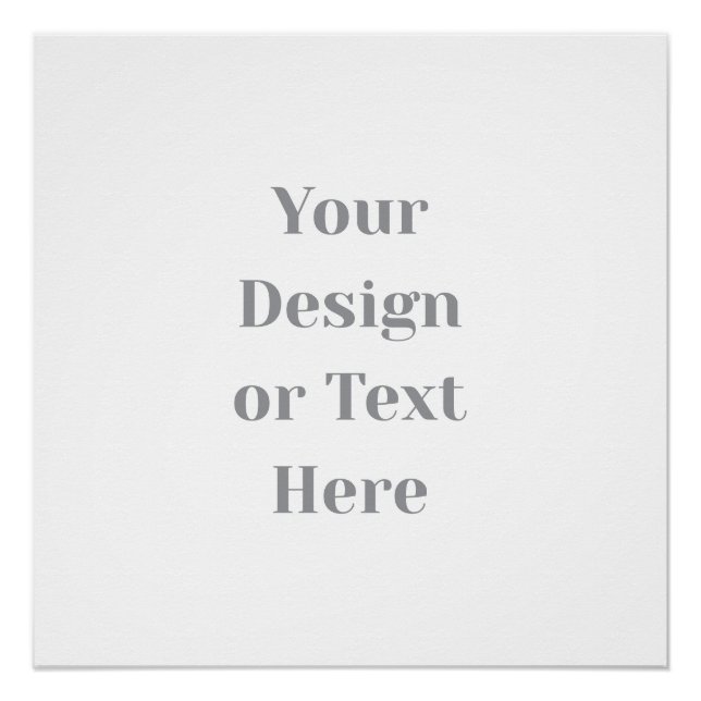 Poster Customizable Your Design or Text Here Personalized (Devant)