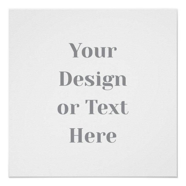 Poster Customizable Your Design or Text Here Personalized (Devant)